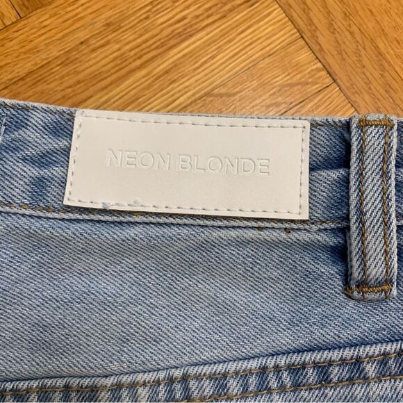 NeonĀ BlondeāStrutt Denim Mini Skirt Clearwater Sizeā25 - Picture 6 of 8
